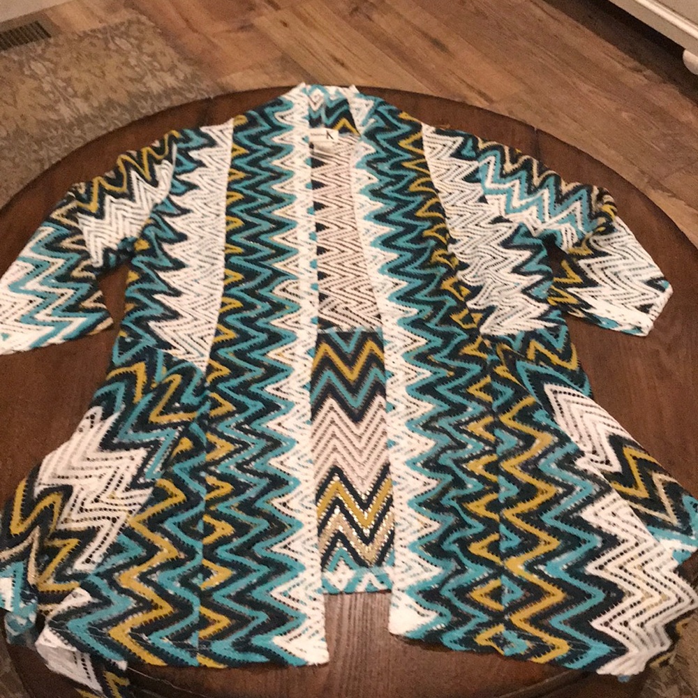 Zig zag kimono cardigan